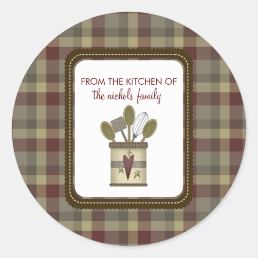 Aus der Küche der Aufkleber (Vorderseite)