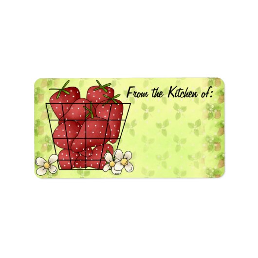 Aus der Küche der Etiketten Adressaufkleber (Vorne)