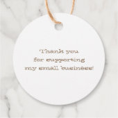 Aus der Küche der Logovorlage Kraft Papier Geschenkanhänger (Rückseite)