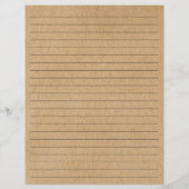 Aus der Küche der rustikalen Kraft-Rezept-Karte (Rückseite)