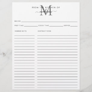 Aus der Küche der Silver Gray Monogram Rezept