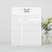 Aus der Küche der Silver Gray Monogram Rezept (Stehend Vorderseite)