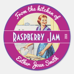 Aus der Küche der Vintagen Küche Küche Runder Aufkleber