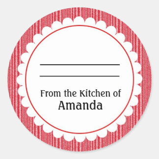 Aus der Küche des Aufklebers, für Sie per Etikett Runder Aufkleber