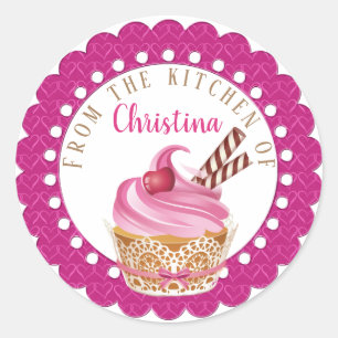 Aus der Küche des Backens Runder Aufkleber