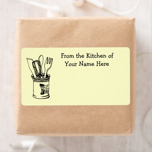 Aus der Küche des Lebensmittelkochetiketts (Insitu)