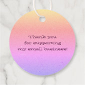 Aus der Küche des Logos Vorlage Rainbow Ombre Geschenkanhänger (Rückseite)