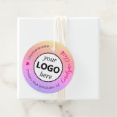 Aus der Küche des Logos Vorlage Rainbow Ombre Geschenkanhänger (Beispiel)