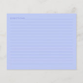 Aus der Küche des Personalisierten Lila Rezept (Rückseite)