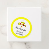 Aus der Küche des Retro-Gelben Gebäcks Geschenkanhänger (Beispiel)