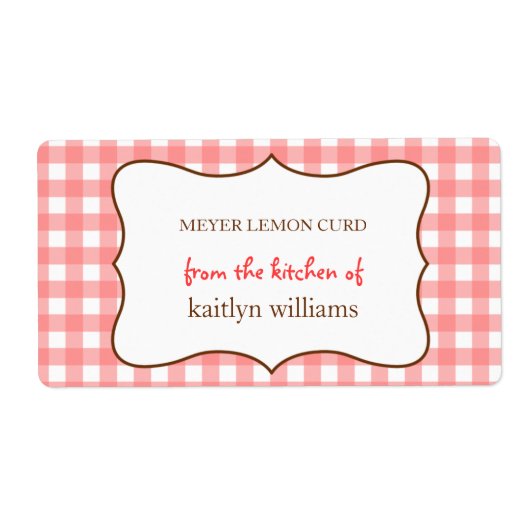 Aus der Küche des roten Gingham-Hauses (Vorne)