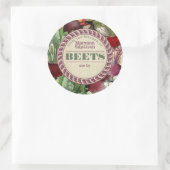 Aus der Küche personalisierte Rübenkonserven Runder Aufkleber (Tasche)