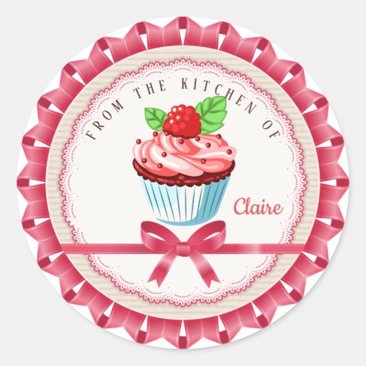 aus der Küche Runder Aufkleber (Vorderseite)