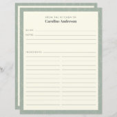 Aus der Küche | Seite Grüne Blumenzapfel (Vorne/Hinten)