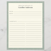 Aus der Küche | Seite Grüne Blumenzapfel (Vorderseite)