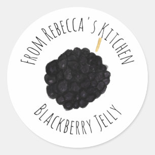Aus der Küche von BlackBerry Bramble Jelly Jam Runder Aufkleber