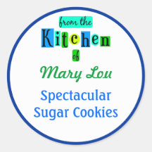 Aus der Küche von Blue Green Baking Stickers