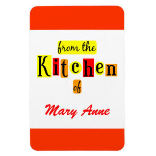 Aus der Küche von Custom Retro rotem Kühlschrankma Magnet