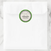 "Aus der Küche von" Kreis-Etikettenvorlage Runder Aufkleber (Tasche)