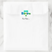 Aus der Küche von Retro Blue Green Stickers (Tasche)