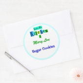 Aus der Küche von Retro Blue Green Stickers (Umschlag)