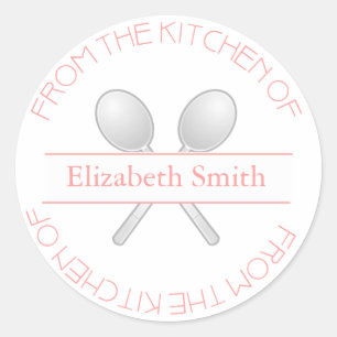 Aus der Küche von: rosa Aufkleber