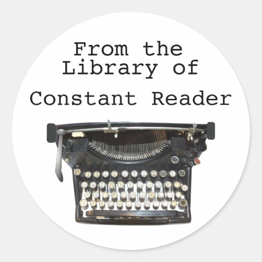 Aus der Library of Buchzeichen Stickers Schreibmas (Vorderseite)