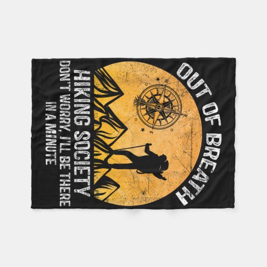 Aus der Luft wandernde Gesellschaft keine Sorge, i Fleecedecke (Vorderseite (Horizontal))