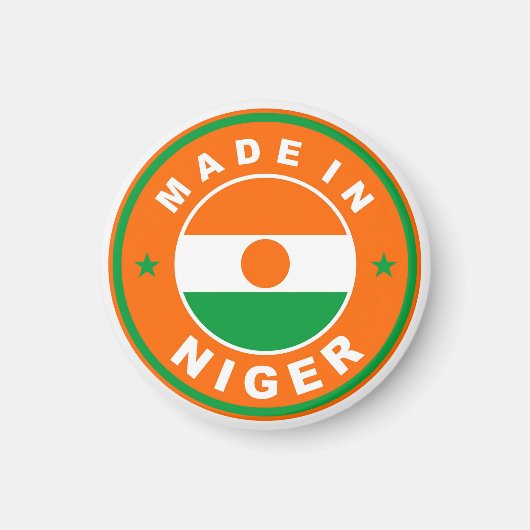 aus der Nigerland-Länderkennzeichnung Magnet (Vorne)