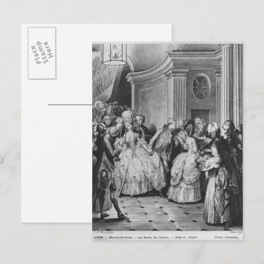 Aus der Oper kommen Postkarte (Vorne/Hinten)