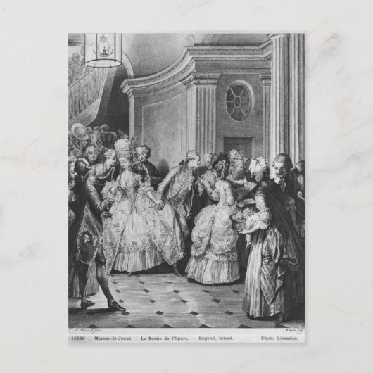 Aus der Oper kommen Postkarte (Vorderseite)