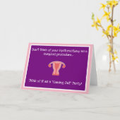 Aus der Party Hysterektomy Card Karte (Gelbe Blume)