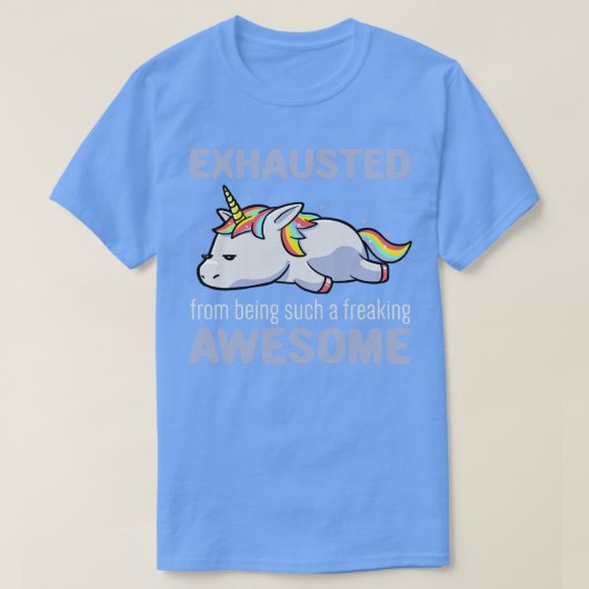 Aus der Phantastischen Lazy Unicorn Geschenk T-Shirt (Design vorne)