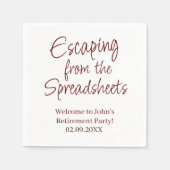 Aus der Tabelle für die individuelle Altersvorsorg Serviette (Vorderseite)