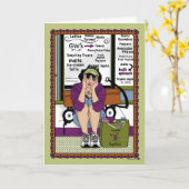 Aus der Wagen_A_Greeting-Karte gefallen Karte (Gelbe Blume)