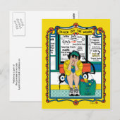 Aus der Wagenbuchse_B_Postkarte gefallen Postkarte (Vorne/Hinten)