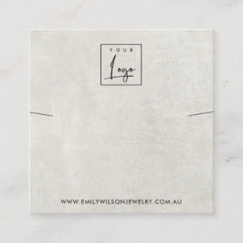 AUS DER WEISSEN GRAUKONKRETEN NOKLACE BRACELET DIS QUADRATISCHE VISITENKARTE