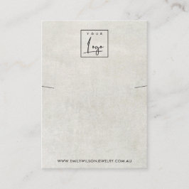 AUS DER WEISSEN GRAUKONKRETEN NOKLACE BRACELET DIS VISITENKARTE