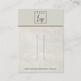 AUS DER WEISSGRAD KONCRETE HAIR CLIP DISPLAY CARD VISITENKARTE