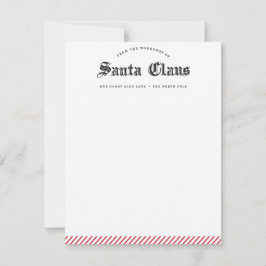 Aus der Werkstatt des Santa Claus Stationery, Card Mitteilungskarte