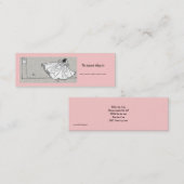 Aus der Zeit laufen Mini Visitenkarte (Vorne/Hinten)