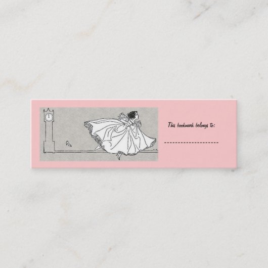 Aus der Zeit laufen Mini Visitenkarte (Vorderseite)