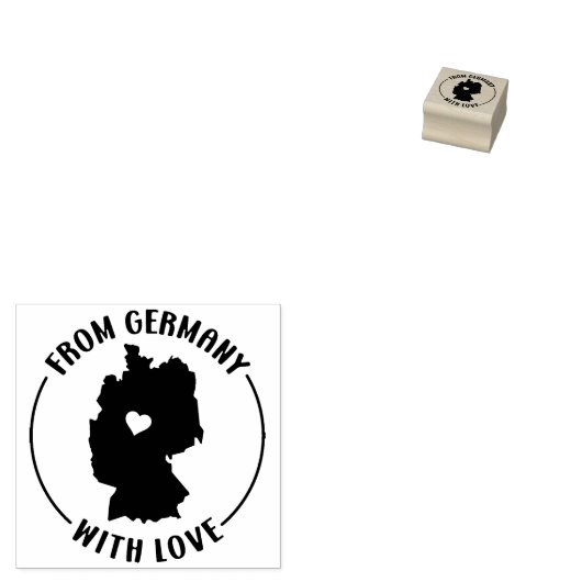 aus Deutschland mit Liebe, Gummistempel (Stempel)