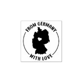 aus Deutschland mit Liebe, Gummistempel (Prägung)