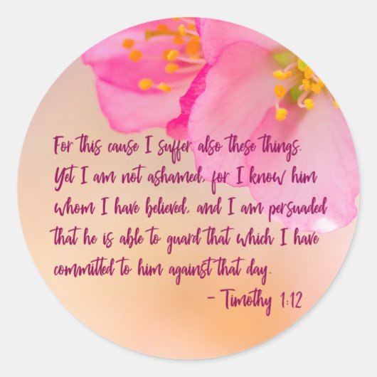 Aus diesem Grund leide ich unter Christlicher Blüt Runder Aufkleber (Vorderseite)