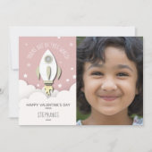 Aus diesem Welt rosa Raketenvalentiner Foto (Vorderseite)