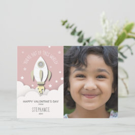 Aus diesem Welt rosa Raketenvalentiner Foto