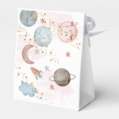 Aus diesem Weltraum-Abenteuer-Kindergeburtstag Geschenkschachtel (Rückseite)