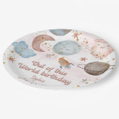 Aus diesem Weltraum-Abenteuer-Kindergeburtstag Pappteller (Schrägansicht)