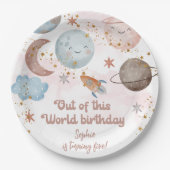 Aus diesem Weltraum-Abenteuer-Kindergeburtstag Pappteller (Vorderseite)